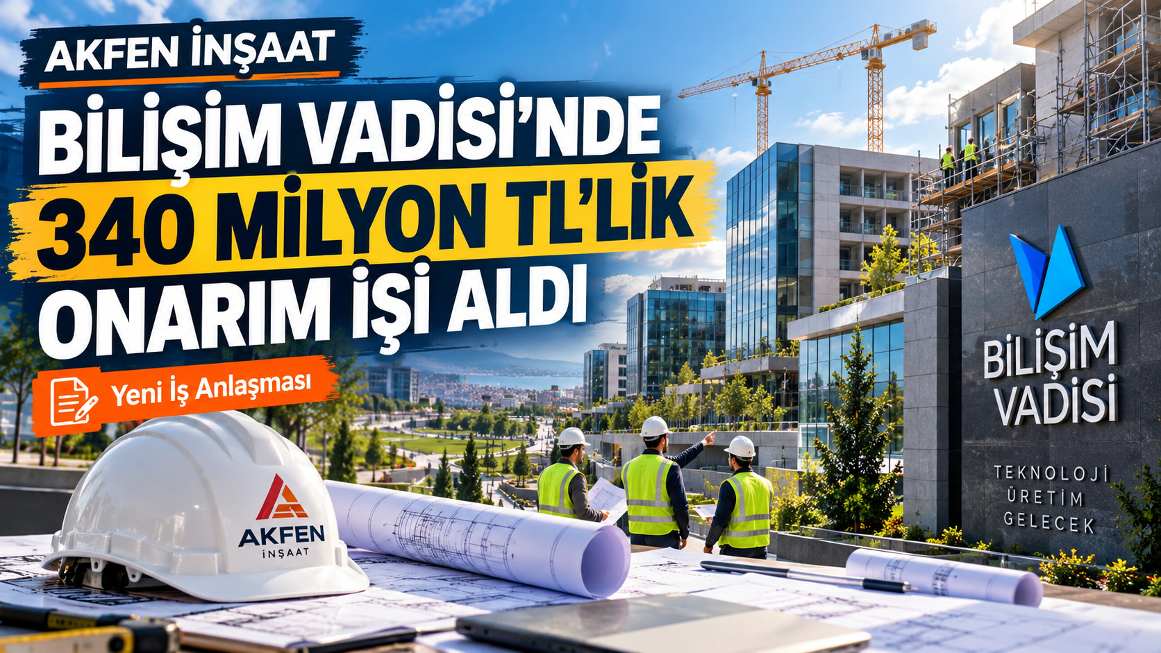 Akfen İnşaat bilişim vaadisin ‘de 340 milyon TL tutarında onarım işi aldı